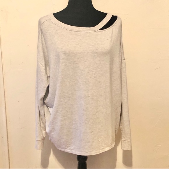 Express Off Shoulder Sweatshirt - Picture 1 of 2